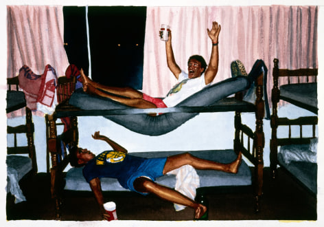 Tim Gardner, Untitled (Nick &amp; Lars in bunkbed, Cancun), 1999