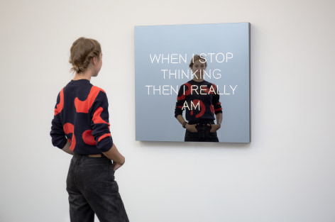 Jeppe Hein, WHEN I STOP THINKING THEN I REALLY AM, 2018