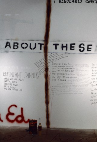 Installation view Writings On The Wall