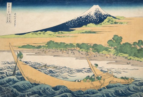 Katsushika Hokusai Shore at Tango near Ejiri on the Tokaido, 1830