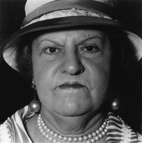 Diane Arbus Woman with Pearl Necklace and Earings, NYC, 1967