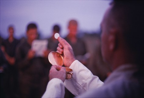 Larry Burrows Communion Near the DMZ, 1966