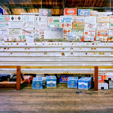 Interior of a regional apple museum