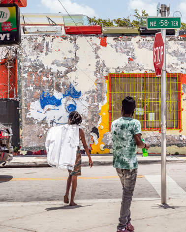 FloodZone: Street Crossing in Little Haiti, Miami, 2018