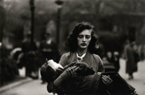 Diane Arbus Woman Carrying Child in Central Park, 1956