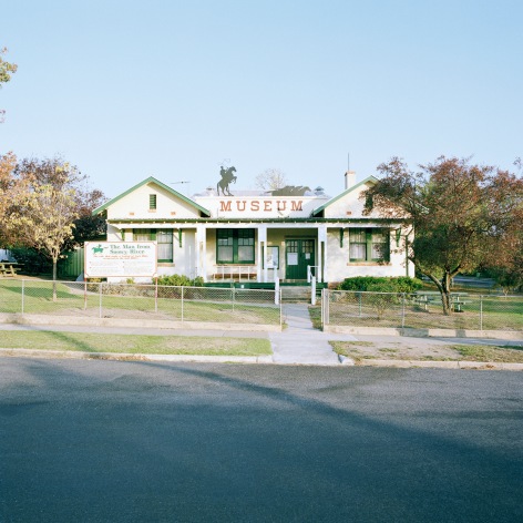 Exterior of a small folk museum called The Man from Snowy River