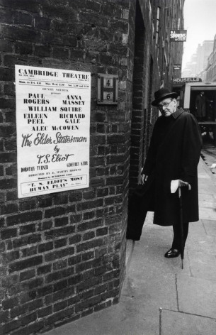 Larry Burrows T.S. Elliot at The Stage Door, London, 1958