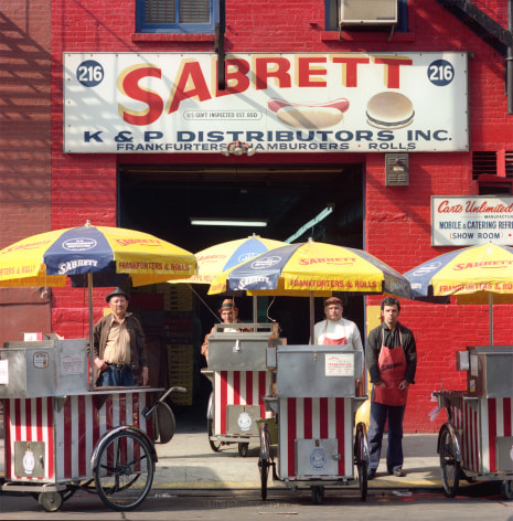 Neal Slavin Sabrett Hot Dog Vendors, NYC, 1974