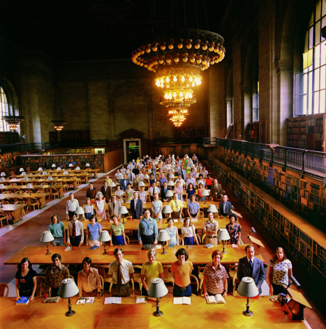 Neal Slaven Staff of the New York Public Library, Main Reading Room, NYC, 1974
