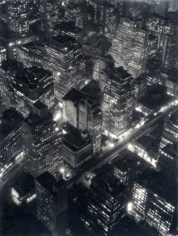 Berenice Abbott New York at Night, 1932 (printed c. 1980)