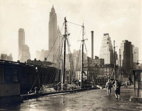 Berenice Abbott Fulton Street Dock, circa 1936