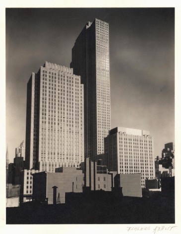 BERENICE ABBOTT (American: 1898 - 1991), Rockefeller Center (RCA, RKA and International Buildings) (1932) Vintage gelatin silver print