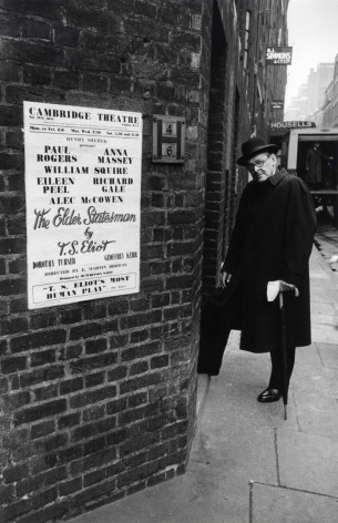 Larry Burrows TS Eliot Stage Door London 1961
