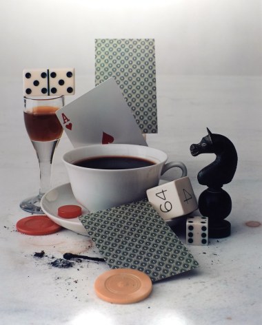 IRVING PENN (American: 1917 &ndash; 2009), After Dinner Games.(Negative: 1947; Print: 1985) Color photograph: dye-transfer process 22-1/4 x 18 inches (image size)