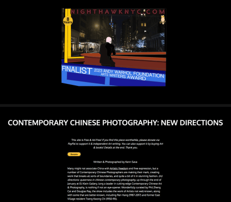 Nighthawk NYC | Contemporary Chinese Photography: New Directions