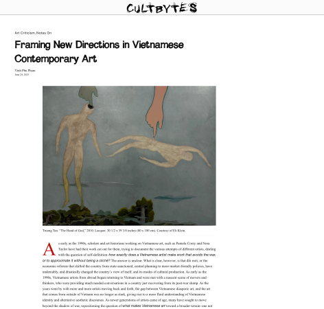 Cultbytes: Framing New Directions in Vietnamese Contemporary Art