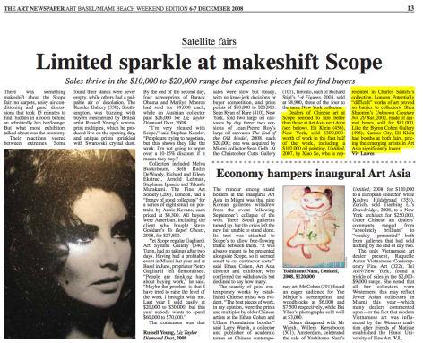 The Art Newspaper | Limited Sparkle at Makeshift Scope