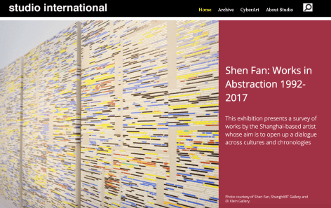 Studio International | Shen Fan: Works in Abstraction 1992-2017