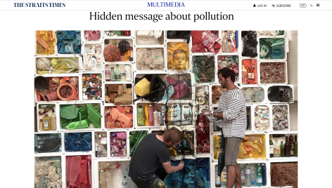 straits times | Hidden message about pollution