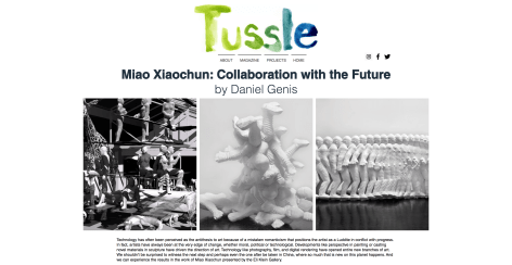 Tussel Magazine | Miao Xiaochun: Collaboration with the Future