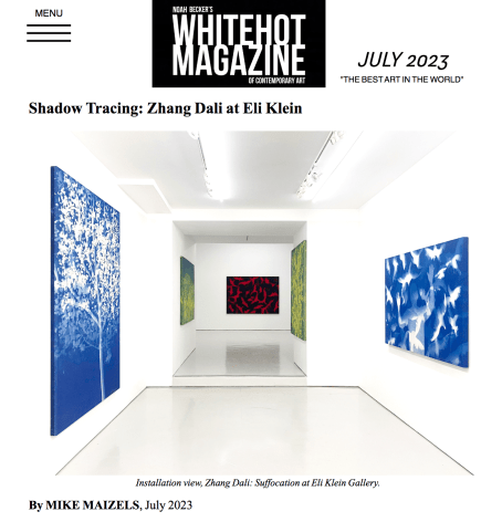 Whitehot Magazine | Shadow Tracing: Zhang Dali at Eli Klein