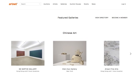 Artnet | Featured Galleries 'Chinese Art'
