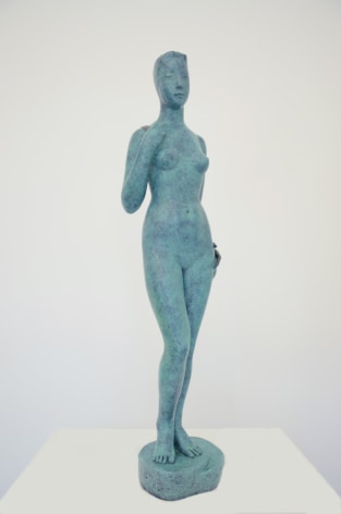 Geng_Xue_Big_Woman_Statue_Green_Bronze_with_patina_69x13x20cm_2015