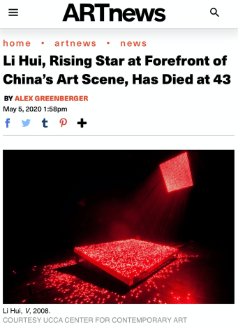ARTnews | Li Hui, Rising Star at Forefront of China’s Art Scene, Has Died at 43