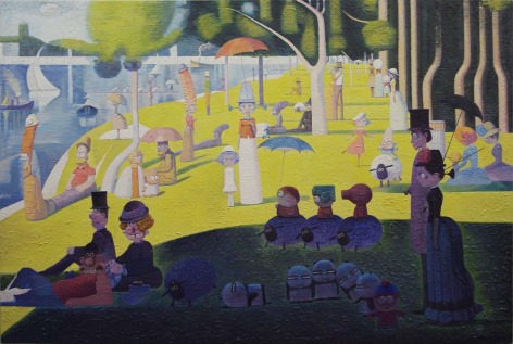 Gathering in La Grande Jatte