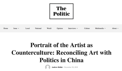 The Politic | Portrait of the Artist as Counterculture: Reconciling Art with Politics in China