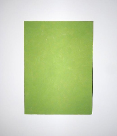 RICHARD ALDRICH Untitled Green on Grey, 2006