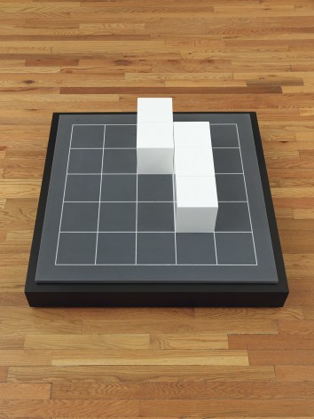 Sol LeWitt Model for Five Cubes on Twenty-five Squares, 1977