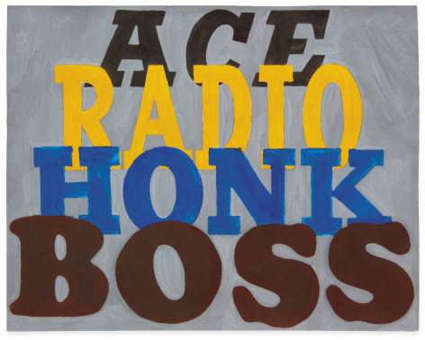 Ed Ruscha Ace Radio Honk Boss [#2], 1961