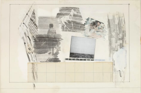 Robert Rauschenberg Drawing for Stoned Moon Book, 1970