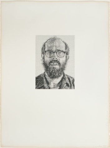 Chuck Close Self-Portrait/6 x 1, 1977