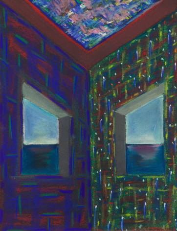 Lucas Samaras, Untitled, August 4, 1974. Pastel on paper, 13 x 10 inches.