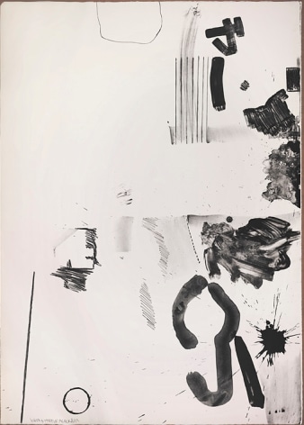 Robert Rauschenberg, White Stone in Black, proof related to Breakthrough II, 1965.