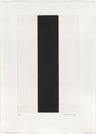 Barnett Newman Untitled Etching #2, 1969