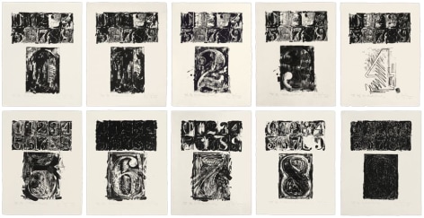 Jasper Johns 0-9, 1960-63