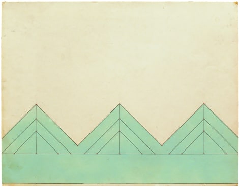 Mel Bochner,&nbsp;Triangulations (3/3/3), 1966.&nbsp;