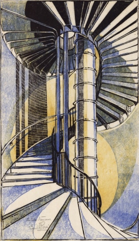Cyril Power,&nbsp;The Tube Staircase, 1929.