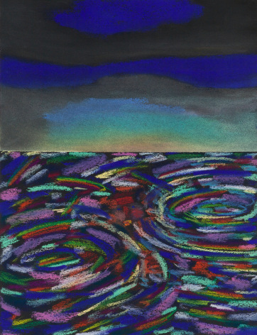 Lucas Samaras, Untitled, October 17, 1974. Pastel on paper, 13 x 10 inches.