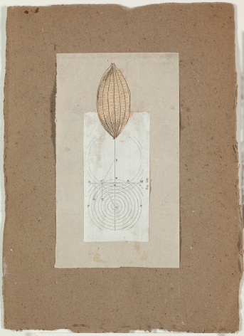 Robert Rauschenberg, Untitled [pod and diagram], c. 1952.