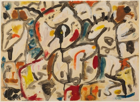 Helen Frankenthaler,&nbsp;Untitled, 1950-51.&nbsp;
