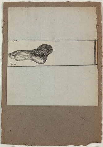 Robert Rauschenberg,&nbsp;Untitled [foot], c. 1952.