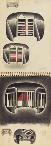 Untitled Sketchbook [Working Study for Soot Series], 1969