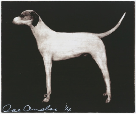 ANDOE-Joe_Small Dog (Dark Chocolate)_10-color silkscreen_25x30 inches