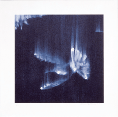 BLECKNER-Ross_Falling Birds, 3_hand-painted, digital inkjet prints_17x17image_23x23paper_ed60