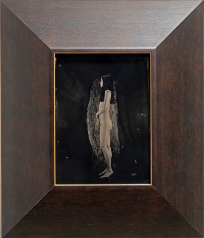 Yamamoto Masao,&nbsp;Untitled (AM #1), 2023. Unique collodion Ambrotype, image size: 7 x 5 1/8 inches, frame size: 12 1/2 x 10 5/8 inches.