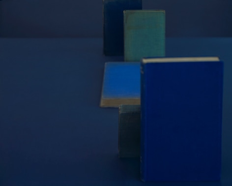 Diebenkorn Blues, from the series&nbsp;Blue Books, 2004. Archival pigment print, 28 x 35, 20 x 25, or 14 1/2 x 18 inches.&nbsp;